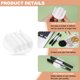 thumbnail image 3 of Uxcell 4Pcs Soporte de Silicona Adhesivo para Escritorio, Soportes Redondos para Lápices de 2 Ranuras, Clip para Marcadores, Blanco, 3 of 6
