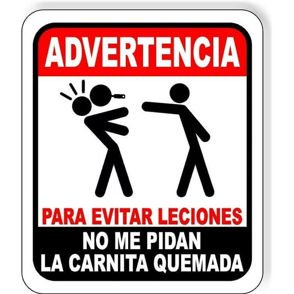 Advertencia Para Evitar Leciones Aluminum Composite Sign, 8.5"x10"