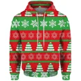 thumbnail image 3 of Sudadera con capucha para hombre con impresión 3D, sudadera navideña para hombre, moda para hombre, copo de nieve, piña fresca, regalo de Papá Noel, ropa duradera Y2k, 3 of 5