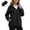 Black, variant on Women's Multi-Pocket Waterproof Hooded Hiking Trekking Jacket