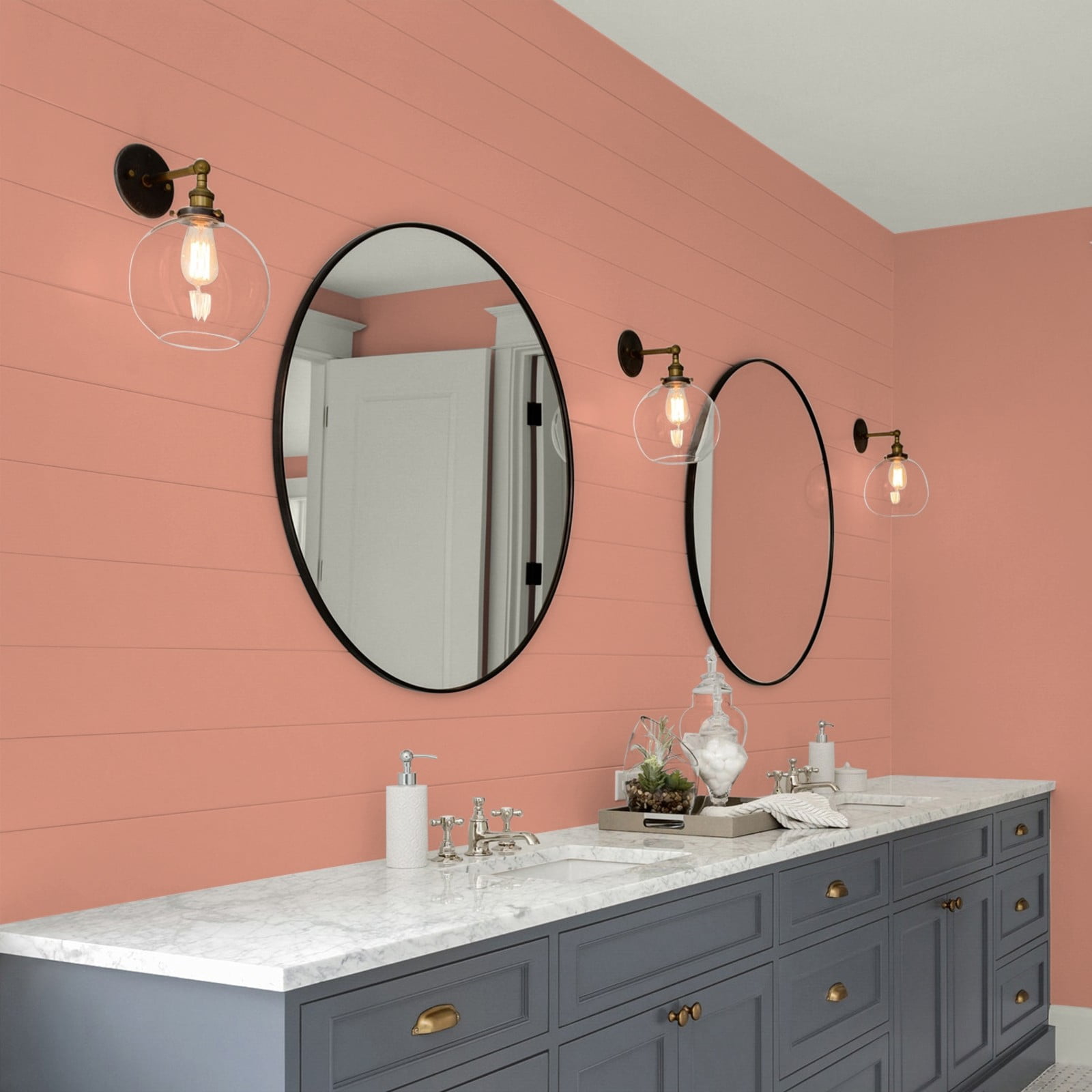 Glidden Glidden Kitchen Bath and Laundry Orange Essential / Orange, Eggshell Interior Paint with Primer, 1 Gallon