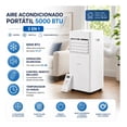 thumbnail image 2 of Aire Acondicionado Portátil Vissani Deshumidificador y Ventilador 3 en 1 con Control Remoto 5000 BTU, 2 of 10
