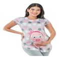 thumbnail image 3 of Playera Maternidad Estampada Bebé Niña Cómoda Ropa Embarazo Playera Mujer Casual Color Rosa, 3 of 4