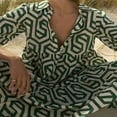 thumbnail image 4 of Robe de Soirée Ample à Imprimé Géométrique pour Femmes à Manches Longues, 4 of 9