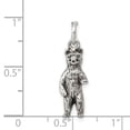 thumbnail image 3 of Auriga Fine Jewelry 925 Sterling Silver Antiqued and Textured Bear Standing up Pendant for Women, 3 of 6