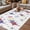 Purple, rose red, yellow, variant on Red Blue Diamond Outdoor Rug for Patio/Deck/Porch, Non-Slip Large Area Rug 6 x 9 Ft, Modern Geometric Middle Century White Indoor Outdoor Rugs Washable Area Rugs, Reversible Camping Rug Carpet Runner
