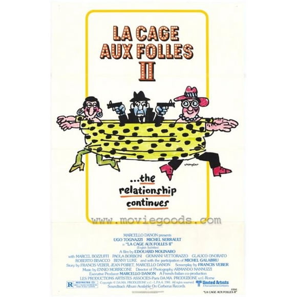 Posterazzi MOVAH2633 La Cage Aux Folles 2 Movie Poster - 27 x 40 in.