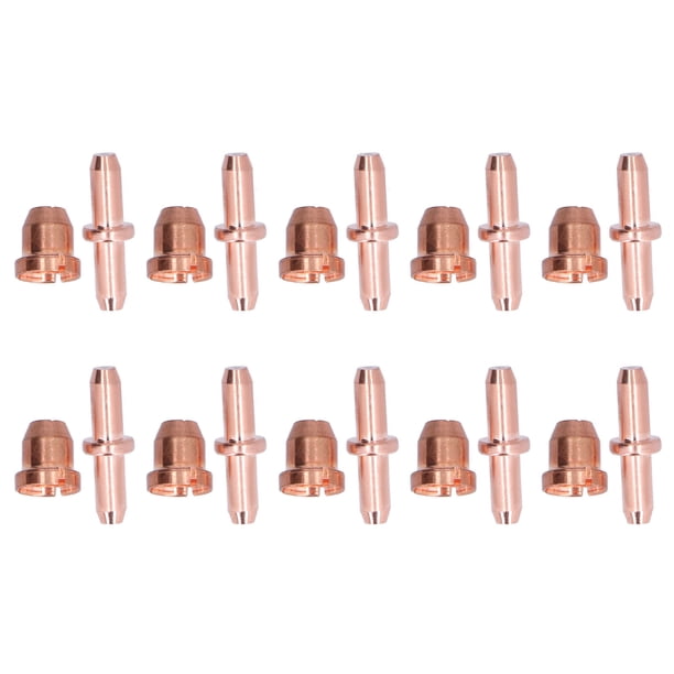 Juego de 10 consumibles para cortadora de plasma, kit de puntas de electrodo, accesorios de boquilla para soplete de corte TC80