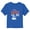 Royal Blue, variant on Toddler's Care Bears Team America Baseball Grumpy Bear  Graphic Tee Athletic Heather 2T