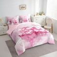 thumbnail image 3 of Manfei Pink Gifts 7-Piece Twin Bedding Sets,Cute Bowtie Bow Bedding Comforter Set,Pink Wbow Knot Sheet Sets For Princess,Luxury Bedroom Decor Reversible, 3 of 8