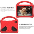 thumbnail image 4 of Dteck for iPad Mini 7 (A17 Pro) / mini 6th Generation Case (8.3-Inch), Portable Lightweight Case for Kids with Kickstand & Handle, Shockproof Protective EVA Foam Cover,Red, 4 of 6