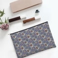 thumbnail image 6 of Zufioo Boho Style Sunflowers Design Print DuPont Paper Portable Toiletry Bag, 8.9x6.5 inch Zippered Hand-held Paper Cosmetic Bag Storage Tool Kit, 6 of 7