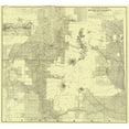 thumbnail image 3 of Matthews 16x15 Black Modern Framed Museum Art Print Titled - Northern Pacific Railroad Land Grant 1888, 3 of 5
