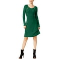 thumbnail image 1 of I.N.C Robe Droite à Fermeture Éclair pour Femmes, Verte, Très Grande, 1 of 1