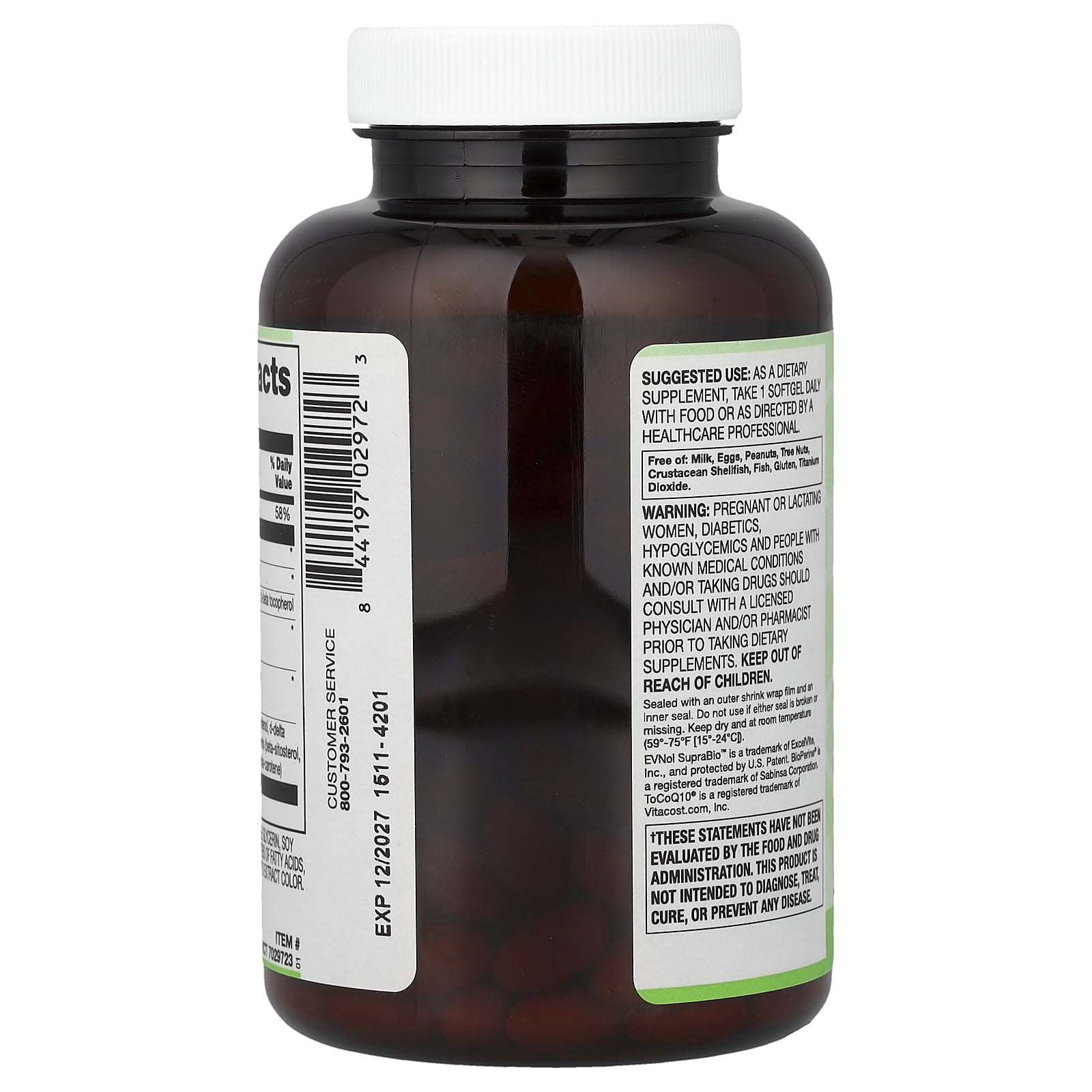 Vitacost Synergy®, ToCoQ10®, 240 Softgels