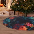 thumbnail image 5 of KLL 30" Christmas Tree Skirt Colorful Flower Goat Xmas Tree Skirts Mat for New Year Xmas Holiday Party Indoor Outdoor Home Decoration, 5 of 5