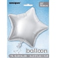 thumbnail image 2 of Foil Balloon, Star, 20 in, Silver, 1ct, 2 of 4