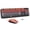 V2020 Black Orange, variant on Wireless And Mouse Combo - 2.4g Full-sized Cute Colorful With 104 Round Keys Retro Typewriter For Laptop/windows/pc Brown