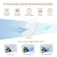 thumbnail image 2 of Cyxus Women Men Reading Glasses 1.0 Blue Light Glasses Anti UV Computer Rectangle Anti Eyestrain, 2 of 9
