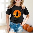 thumbnail image 2 of Toddler Girl Halloween Shirts,Toddler Baby Girl Boy Halloween T-Shirt Short Sleeve Tops Pumpkin Fun Tee Clothes for 3-4 Years,Black, 2 of 5