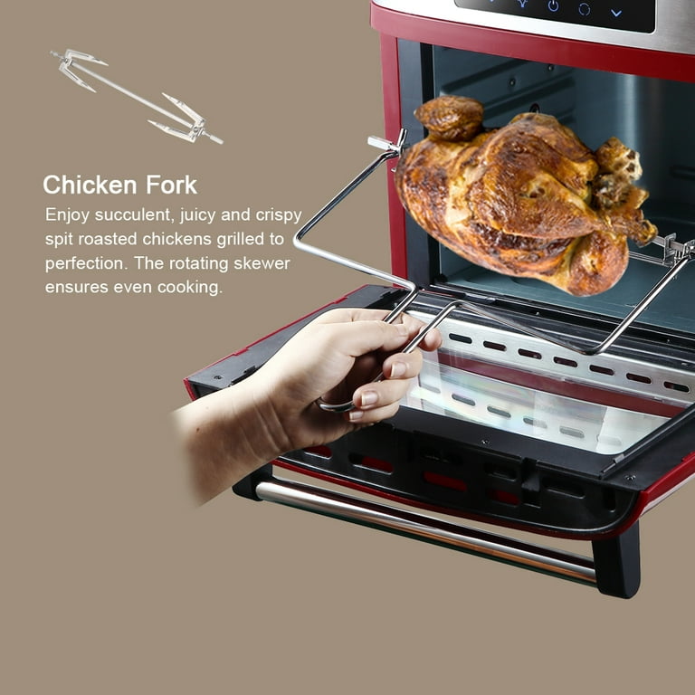 Air Fryers 4 Qt, Fabuletta 9 Cooking Functions Smart Air Fryers, Shake  Reminder, Powerful 1550W Electric Hot Air Fryer,Tempered Glass Display