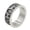 #3, variant on Skull Cool Men Ring Bands Stainless Steel Steam Ram Men Punk RING Gothic-#18-15