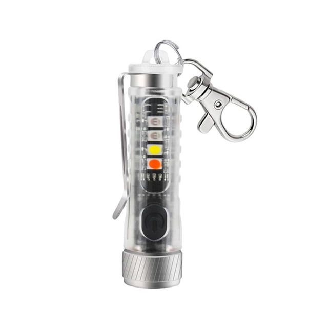 Camping XPG2 Mini linterna LED Llavero UV 395nm 400lm Luz de bolsillo (Blanco claro)
