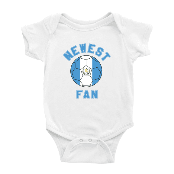Newest Guatemala National Soccer Team Fan Boy Girl Bodysuits (White, 18-24 Months)