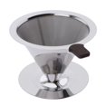 thumbnail image 4 of Vierta sobre taza de goteo de de inoxidable reutilizable, con / sin soporte de taza 11.5cm B Macarena Filtro de café reutilizable, 4 of 8