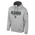 thumbnail image 2 of Men's Colosseum Heather Gray Oklahoma Sooners Oorah OHT Military Appreciation Pullover Hoodie, 2 of 4
