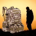 thumbnail image 3 of 55L Backpack Waterproof For Men Outdoor Sports Shoulder Bag Travel Light uflage, 3 of 10