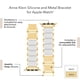 thumbnail image 3 of Pulsera para Apple Watch Anne Klein Silicone Fashion, 3 of 3