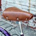 thumbnail image 5 of Retro Bike Saddle Soft Leather Bicycle Seat For Women And Men, Vintage Handmade City Commuter And Electric EBikes Parts, 5 of 5