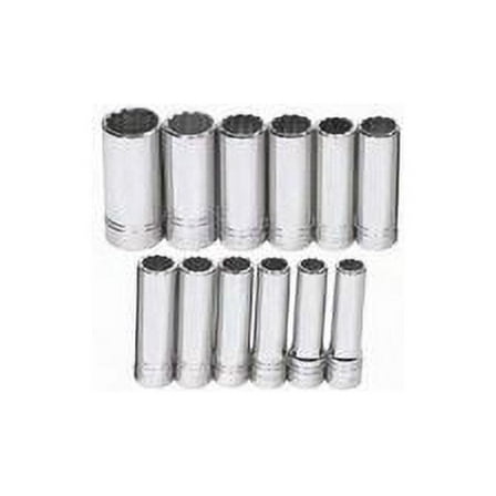 1/2" Drive Deep Socket Set 12-Pt 12-Piece
