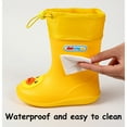thumbnail image 4 of Yunkctuk Childrens Lightweight Anti Slip Rain Boots, Cartoon Yellow Duck Waterproof Rain Boots for Boys and Girls, Easy to Wear and Take off Waterproof Boots for Children., 4 of 7