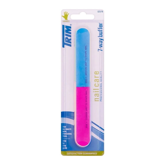 Trim Nail Care Fingernail Buffer And File with Surfaces 7, 1 Ea..