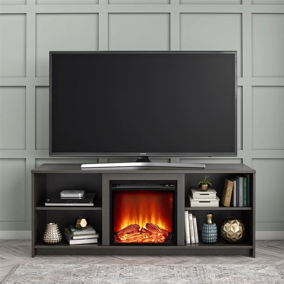 Mainstays Fireplace TV Stand for TVs up to 65", Multiple Finishes