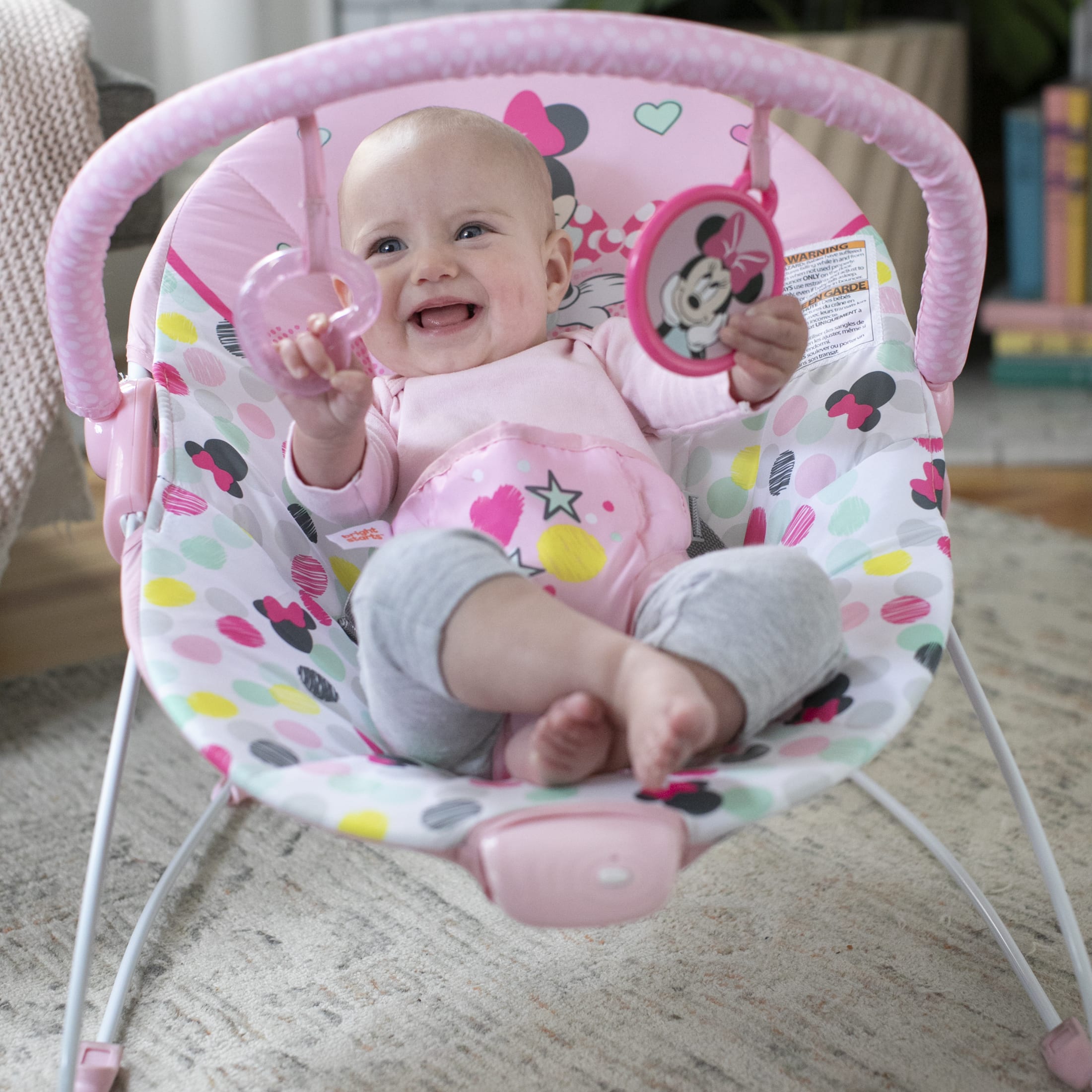Bright Starts Minnie Mouse Vibrating Baby Bouncer photo 3