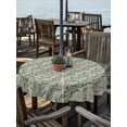 thumbnail image 2 of Outdoor Tablecloth with Umbrella Hole for Patio/Picnic/Party/Camping, Green Floral Waterproof Table Cloth Round Cover Washable, Spring Flowers Pattern Botanical Vintage (Dia 54"), 2 of 8