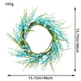 thumbnail image 3 of Artificial Flower Leaf Wreath Wall Window Door Hanging Home Wedding Decoration, 3 of 5