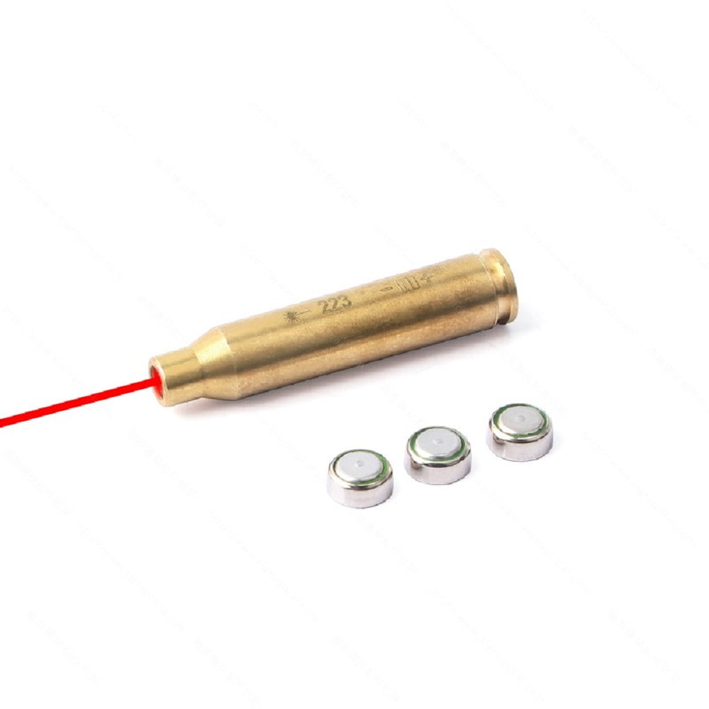 Laser Bore Sight Sighter BoreSighter Gun Red Dot Laser Cartridge Include Battery