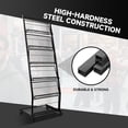 thumbnail image 4 of Floor-Standing Magazine Rack 6-Layer with Wheels, Brochure Display Stand for Exhibitions, 4 of 6
