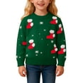 thumbnail image 3 of Christmas Sweaters for Women Cozy Winter g_irls Knit Sweater Festive Holiday Sock Design Soft Yarn Pullover Top For Toddlers And k`ids Everyday Casual Wear Ugly Christmas Sweaters, 3 of 5