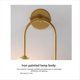 thumbnail image 4 of Lámpara de Pared Decorativa con Globo de Vidrio de 2 Luces CA 90-240, Luz de Tocador para Dormitorio, Sala de Estar, Comedor, Luz, 4 of 5