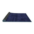 thumbnail image 2 of Ahgly Company Indoor Square Abstract Blue Modern Area Rugs, 4' Square, 2 of 4