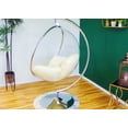 thumbnail image 6 of SK CHUMRA Bubble Chair Acrylic Swing with Stand, Cushion, Chrome and Gold finish | Living Room Bedroom Accent Decor Active, 6 of 6