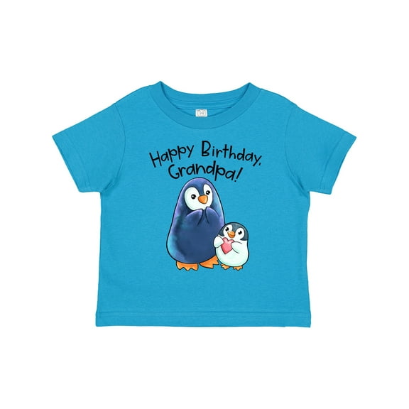 Inktastic Happy Birthday, Grandpa Cute Penguins Boys or Girls Toddler T-Shirt