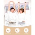 thumbnail image 4 of Colorful Stripe Pillow Cases Body Size, Smooth Satin Pillowcase for Hair and Skin, Modern Pink Purple Blue Vertical Striped Decorative Cooling Bed Pillow Covers with Zipper, 20x54 Inches, 4 of 5