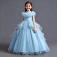 thumbnail image 6 of Avrntaa Flower Girls Princess Dress Tulle Ruffle Puffy Hem Dresses Wedding Birthday Party Gown 4-14Y, 6 of 7