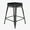 Black/Black, variant on Flash Furniture Kai Commercial Grade 24" High Backless Silver Metal Indoor-Outdoor Counter Height Stool with Gray Poly Resin Wood Seat